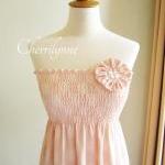 Summer Dress With Smocking Details And Fabric..
