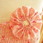 Summer Dress Pink Floral Print Japanese Cotton..